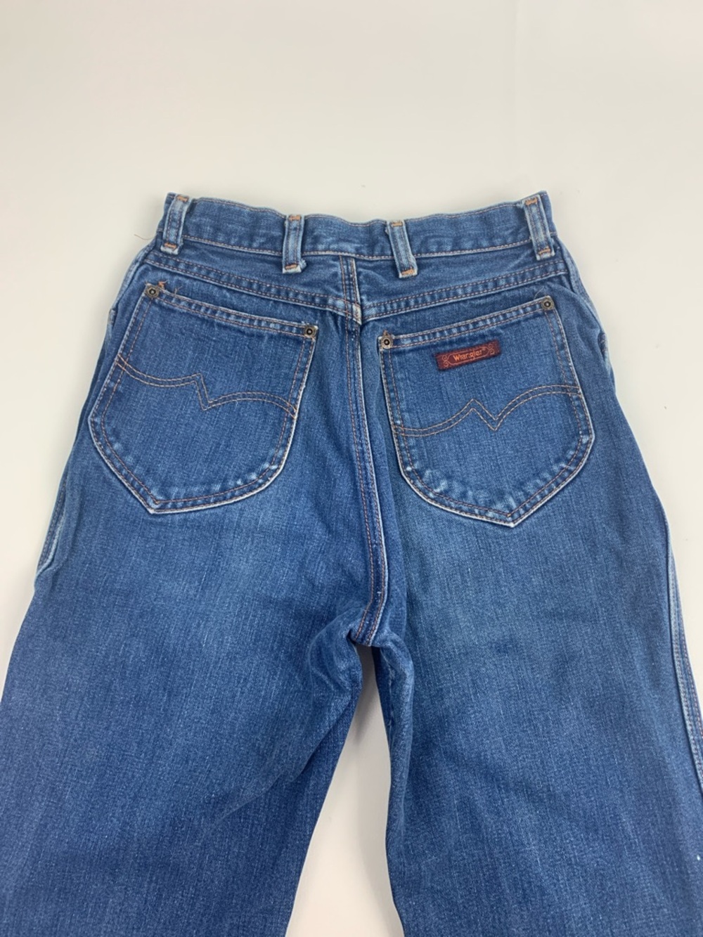 Vintage Wrangler Women's Dark Blue straight Jeans Size Vtg 9 junior tall Rare - Picture 4 of 16